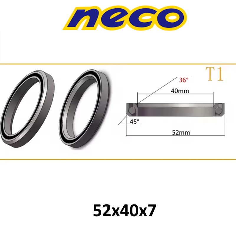 Rodamiento Neco T1 (52x40x7) Rodamiento Neco T1 (52x40x7)