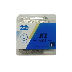 Cadena KMC K1 Wide 1/2 x 1/8, 112 Links Silver