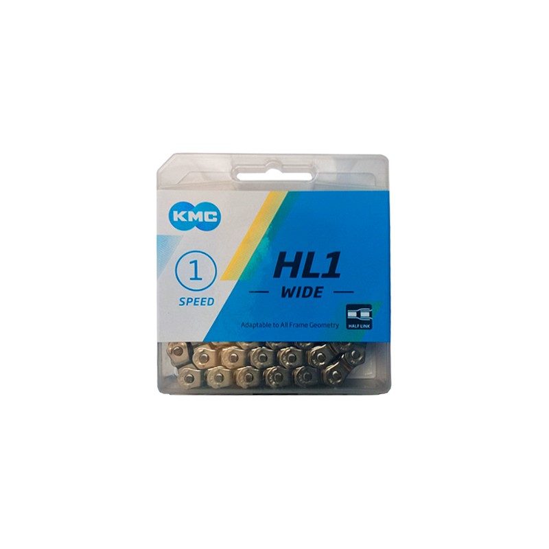 Cadena KMC HL1 Wide Silver 1/2 eslabon 1/2x1/8 Cadena KMC HL1 Wide Silver 1/2 eslabon 1/2x1/8