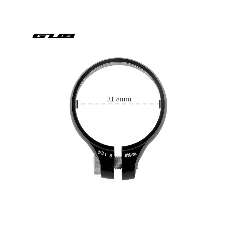 Collarín GUB Apernado 31.8mm Negro Collarín GUB Apernado 31.8mm Negro