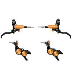 Juego de frenos Hope EVO GR4 Negro/Naranjo