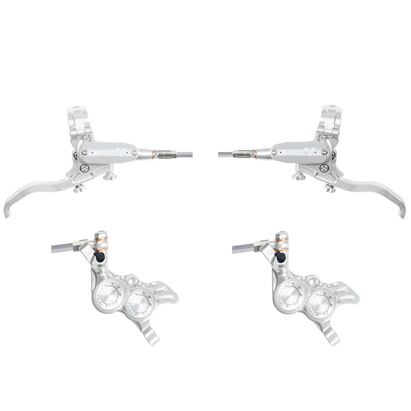 Juego de frenos Hope EVO GR4 Plata/Plata Juego de frenos Hope EVO GR4 Plata/Plata