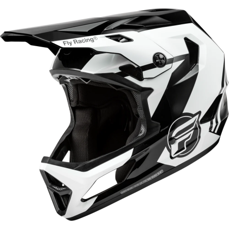 Casco Integral FLY NEW RAYCE BLACK WHITE GREY