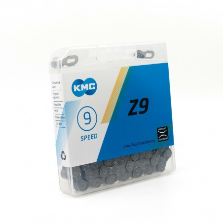 Cadena KMC Z9 9-SPEED GREY 116L