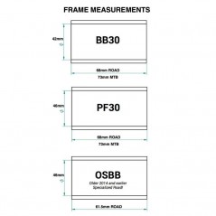 Motor Praxis Presfit BB30/PF30 73MM-R COLLET (MTB)