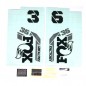 Kit Adhesivos FOX 36 2021 Black Logo, Shiny Orange Fork Kit Adhesivos FOX 36 2021 Black Logo, Shiny Orange Fork