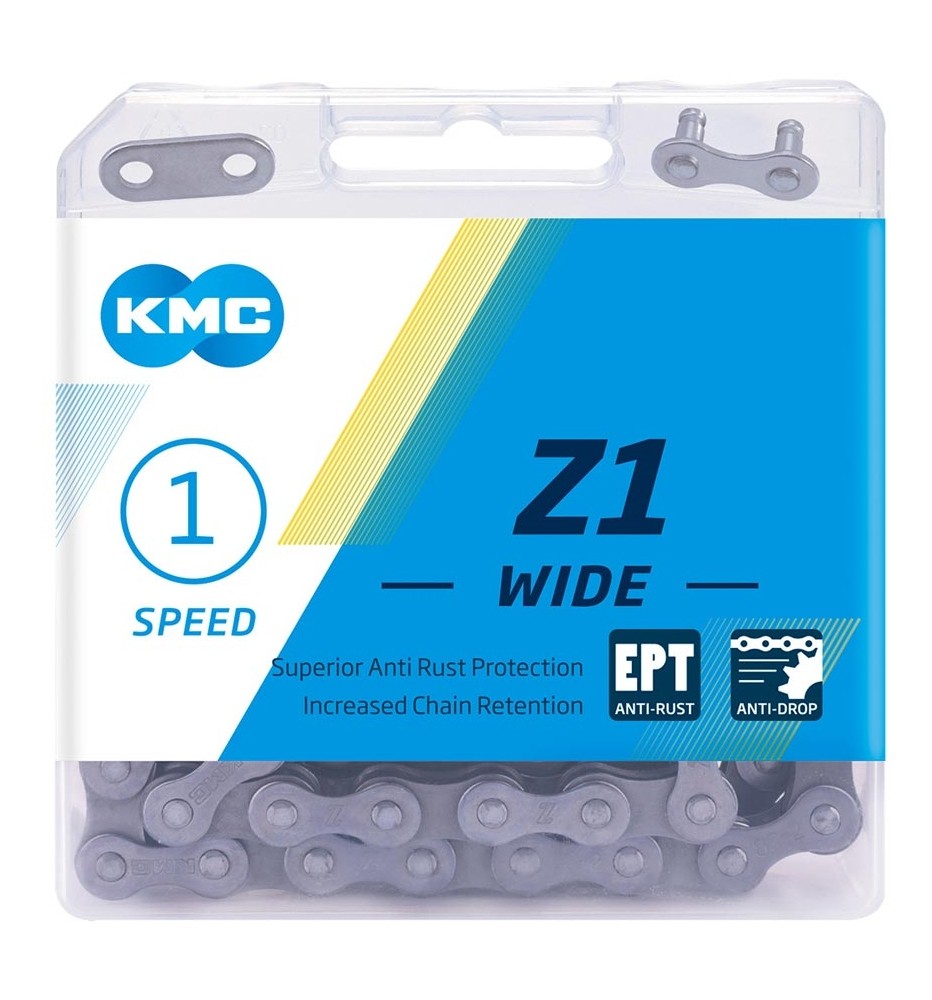 Cadena KMC Z1 1-SPEED SILVER 128L