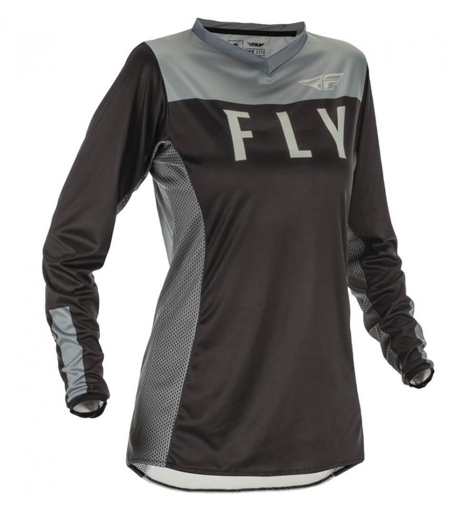 Jersey FLY RACING WOMEN'S LITE BLACK/GREY