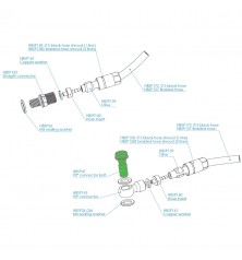 Perno Hope conector flexible/cáliper